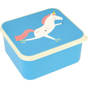 Modrý svačinový box s jednorožcem Rex London Magical Unicorn