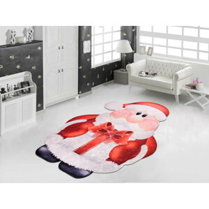 Červeno-bílý koberec Vitaus Santa, 80 x 150 cm