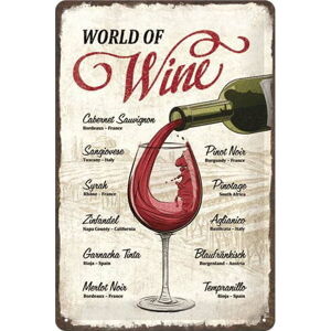 Nástěnná dekorativní cedule Postershop World of Wine