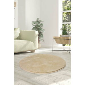 Světle béžový koberec Milano, ⌀ 90  cm