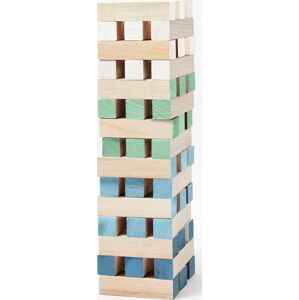 Společenská hra z masivního dřeva paulownia Sunnylife Mega Jenga Tower