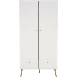 Bílá šatní skříň 99x200 cm Bodo – Tvilum