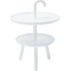 Bílý odkládací stolek Kare Design Jacky, ⌀ 42 cm