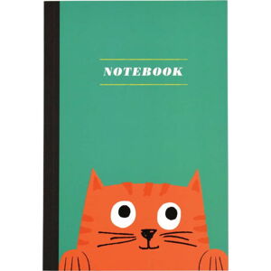 Zápisník s kočičkou o formátu A5 linkovaný Rex London, 60 stran
