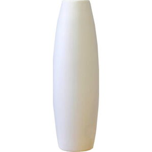 Bílá keramická váza Rulina Roll, výška 38 cm
