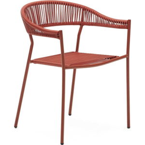 Jídelní židle z umělého ratanu v cihlové barvě v sadě 4 ks Futadera – Kave Home