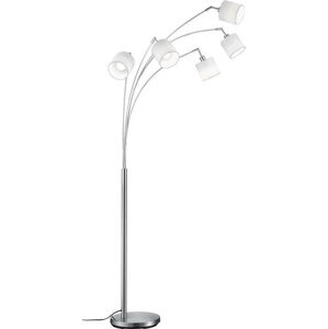 Bílá stojací lampa pro 5 žárovek Trio Tommy, výška 200 cm