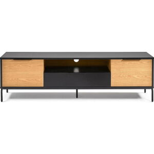 Černo-hnědý TV stolek Kave Home SAVOI, 170 x 50 cm