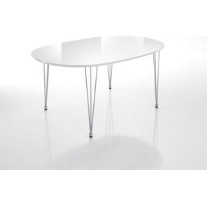 Rozkládací jídelní stůl s bílou deskou 105x170 cm – Tomasucci