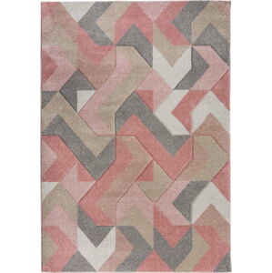 Růžový koberec Flair Rugs Aurora, 120 x 170 cm