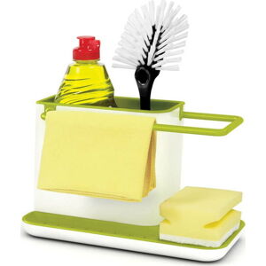 Bílo-zelený kuchyňský stojánek na mycí prostředky Joseph Joseph Caddy Sink Tidy