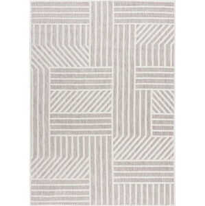 Béžový venkovní koberec Flair Rugs Blocks, 120 x 170 cm