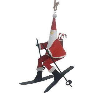 Vánoční závěsná dekorace G-Bork Santa On Ski