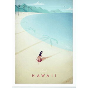 Plakát Travelposter Hawaii, 30 x 40 cm