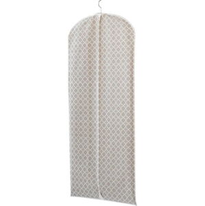 Béžový závěsný vak na šaty Compactor, výška 137 cm