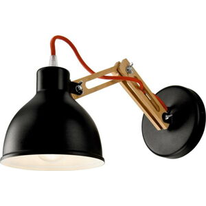 Černá nástěnná lampa LAMKUR Marcello