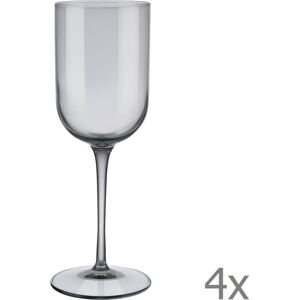 Sada 4 šedých sklenic na bílé víno Blomus Mira, 280 ml