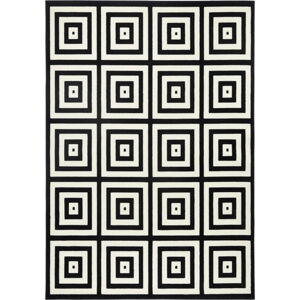 Černo-bílý koberec Zala Living Capri Mono, 70 x 140 cm